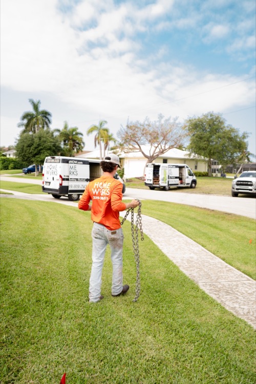 Home Works Now crew and service vans Naples FL