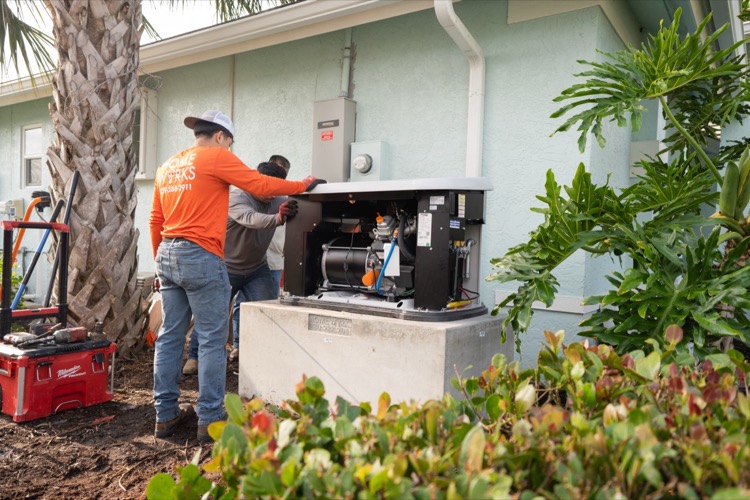 Generac standby generator installation Naples FL