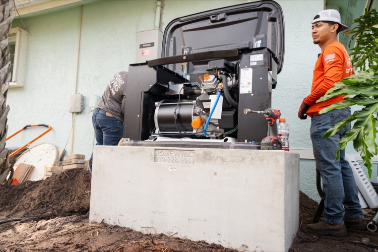 Generac generator service and commissioning